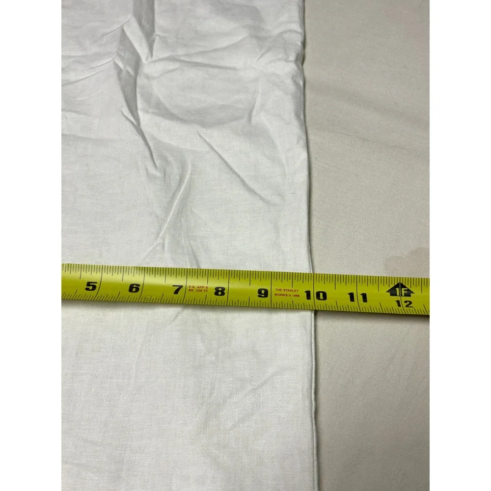 Banana‎ Republic White Linen Blend Wide Leg High Rise Pants Womens 0 W26 L30